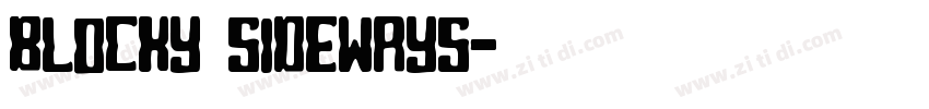 Blocky Sideways字体转换